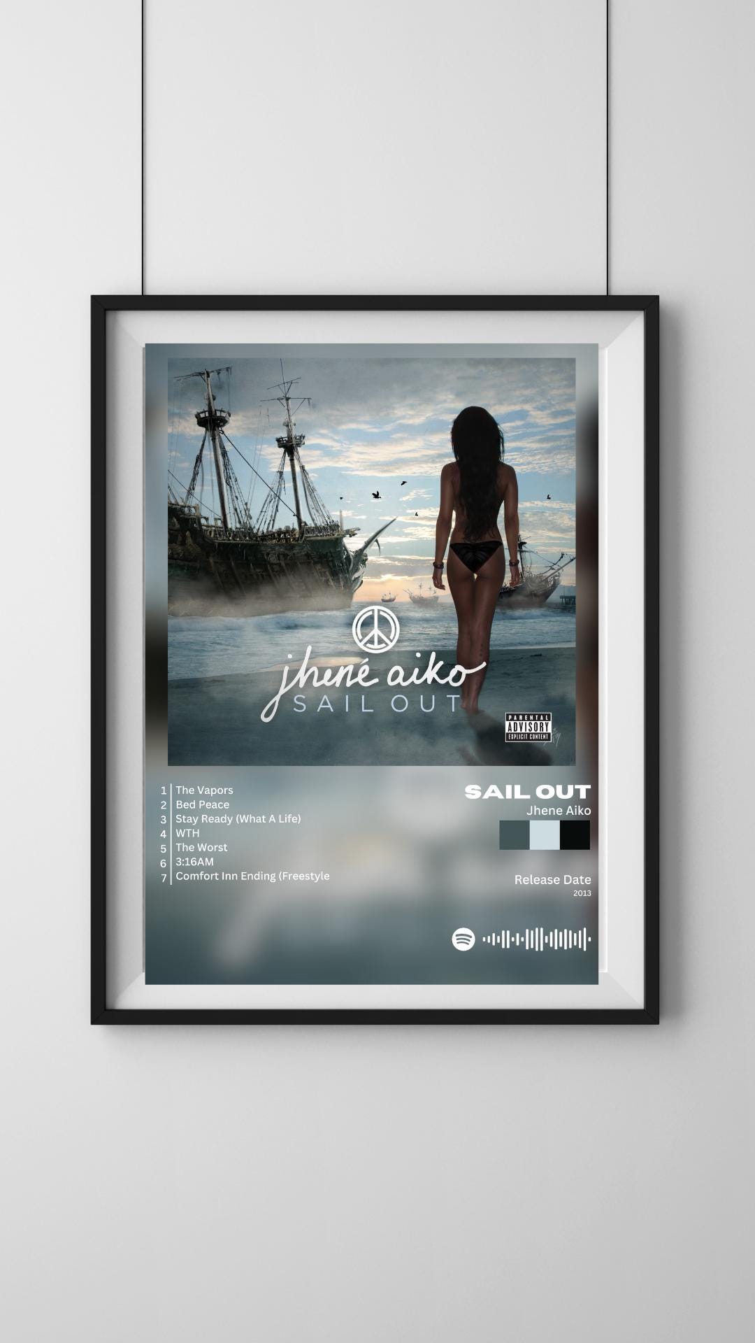 人気特価をすべて Sail Out Hip Rnb, Two, of Set - Poster Album Aiko Jhene • ミュージシャン