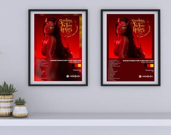 Something For Thee Hotties • Póster del álbum Megan Thee Stallion - Juego de dos, rap, hip-hop