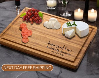 Personalized Housewarming board, Charcuterie Board -Perfect Wedding Gift, Engagement Gift, Couple Gift, Anniversary, Birthday, Mom Gift