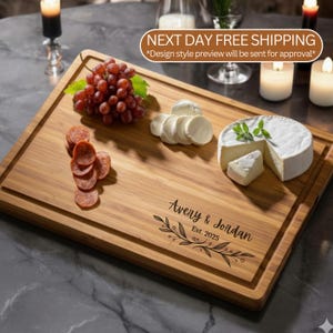 Personalized Cutting board Charcuterie Board -Perfect Christmas Gift, Wedding Gift Housewarming Gift Anniversary Birthday Corporate Gift