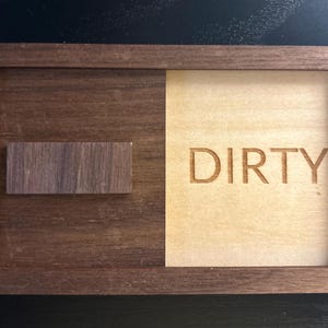 Laser Cut Dishwasher Clean Dirty Magnet: Kitchen Organization SVG (Digital Download)
