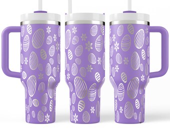 Easter Egg 40 oz Tumbler Wrap | Seamless SVG, PNG, JPG | Instant Download