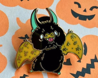 Belfrey bat halloween enamel pin