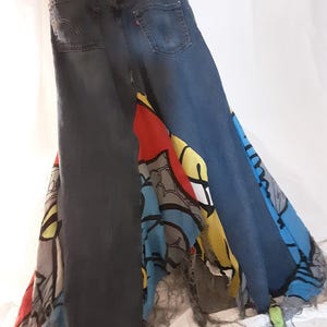 Jupe en jean recyclé