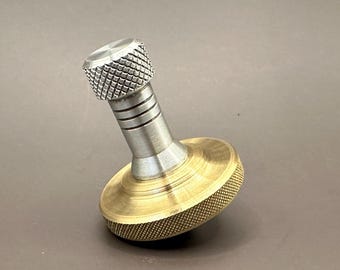 Brass Spinning Top | Precision Machined Toy | Unique Office Gift | Desk Fidget Toy