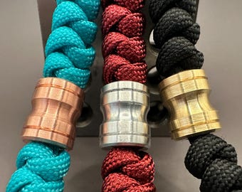 Knife Lanyard | Machined Lanyard Beads | Paracord Lanyard | Handmade Beads | EDC Accessory |