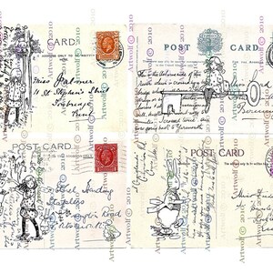 Cartes ALICE AU PAYS DES MERVEILLES Cartes postales vintage imprimables Créations en papier Scrapbooking Fabrication de cartes Invitations