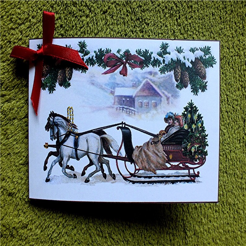 CHRISTMAS CARDS Tags Horses Sleigh Printable Vintage Postcard Etsy christmas-cards-tags-horses-sleigh-printable-vintage-postcard-etsy