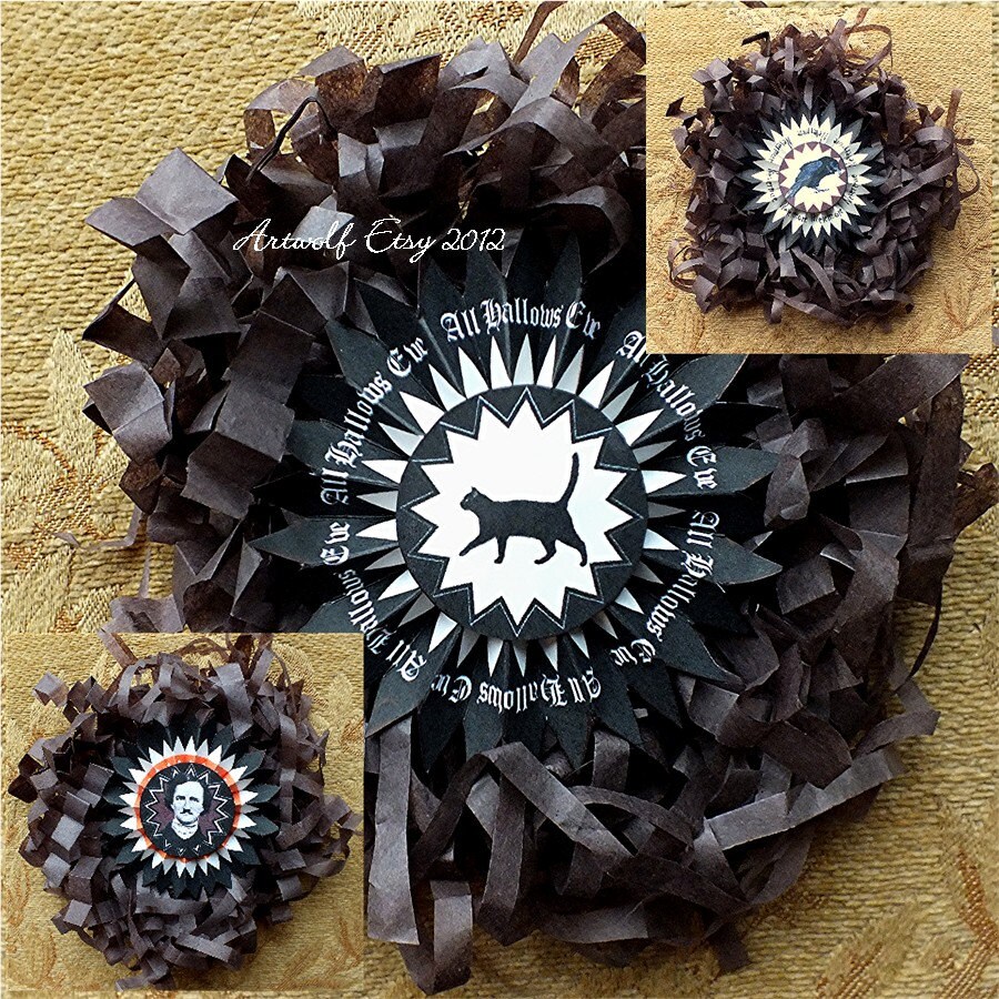 HALLOWEEN Digital Rosettes PAPER ROSETTES Instant Download | Etsy