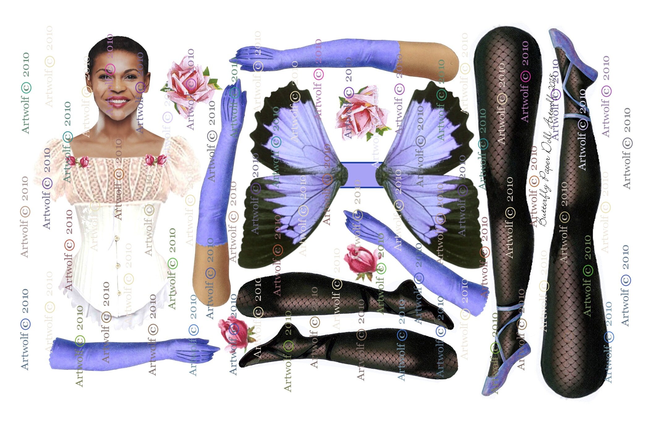 digital paper dolls