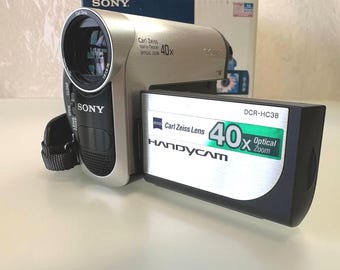 Sony Handycam DCR-HC38E Minidv Camcorder | Carl Zeiss 40x Zoom