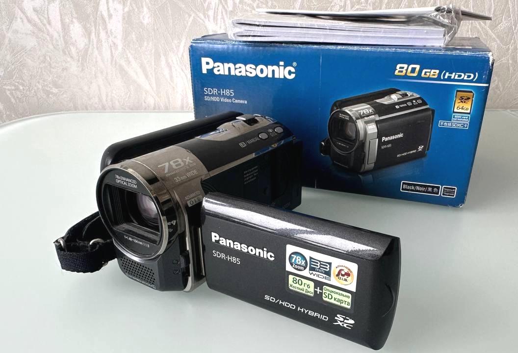 Panasonic SDR-H85 Camcorder With 70x Zoom HDD Video Camera Records