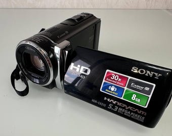 Sony HDR-CX210 HD Handycam Camcorder – 30x Zoom, 8GB, AVCHD, Tested Working