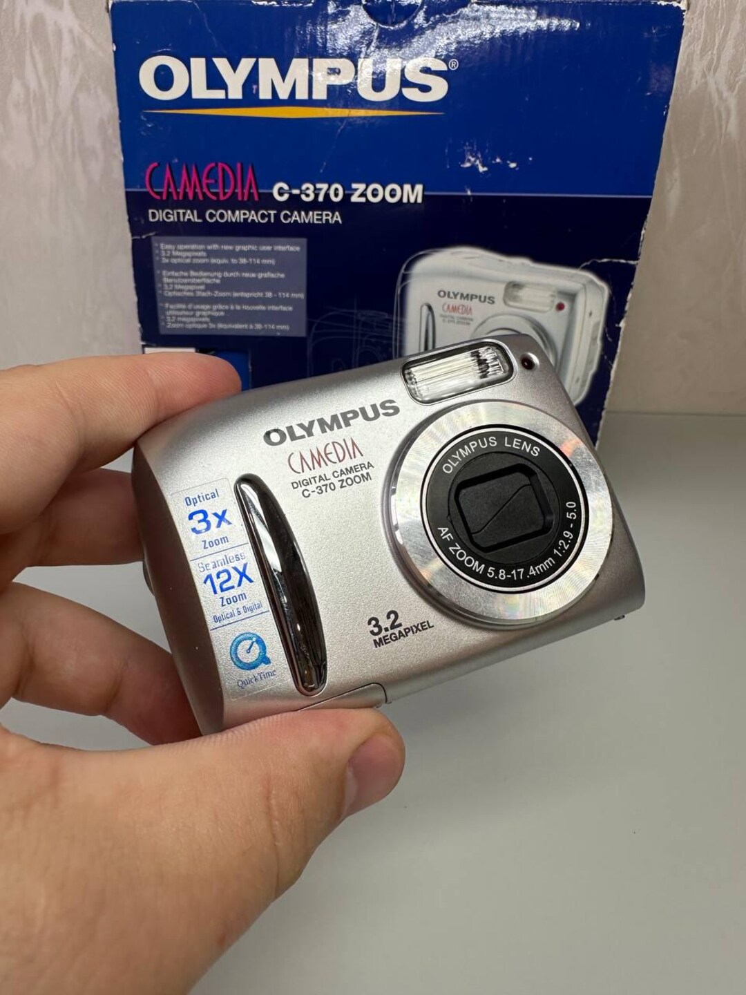 Olympus Camedia C-370 Zoom Y2K Digital Camera – 3.2MP Compact