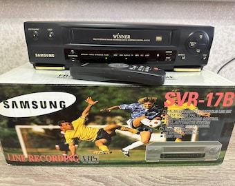 Reproductor de vídeo Samsung SVR-17B: Grabador VHS multisistema con mando a distancia (en caja)