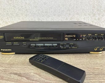 Magnétoscope karaoké Panasonic nv-pd92mk2 | mesecam pal ntsc | transfert vidéo vers le numérique | télécommande incluse