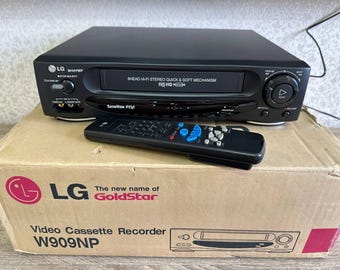 Videoregistratore LG W909NP, stereo Hi-Fi a 6 testine, NICAM, con telecomando (digitalizzazione nastri)