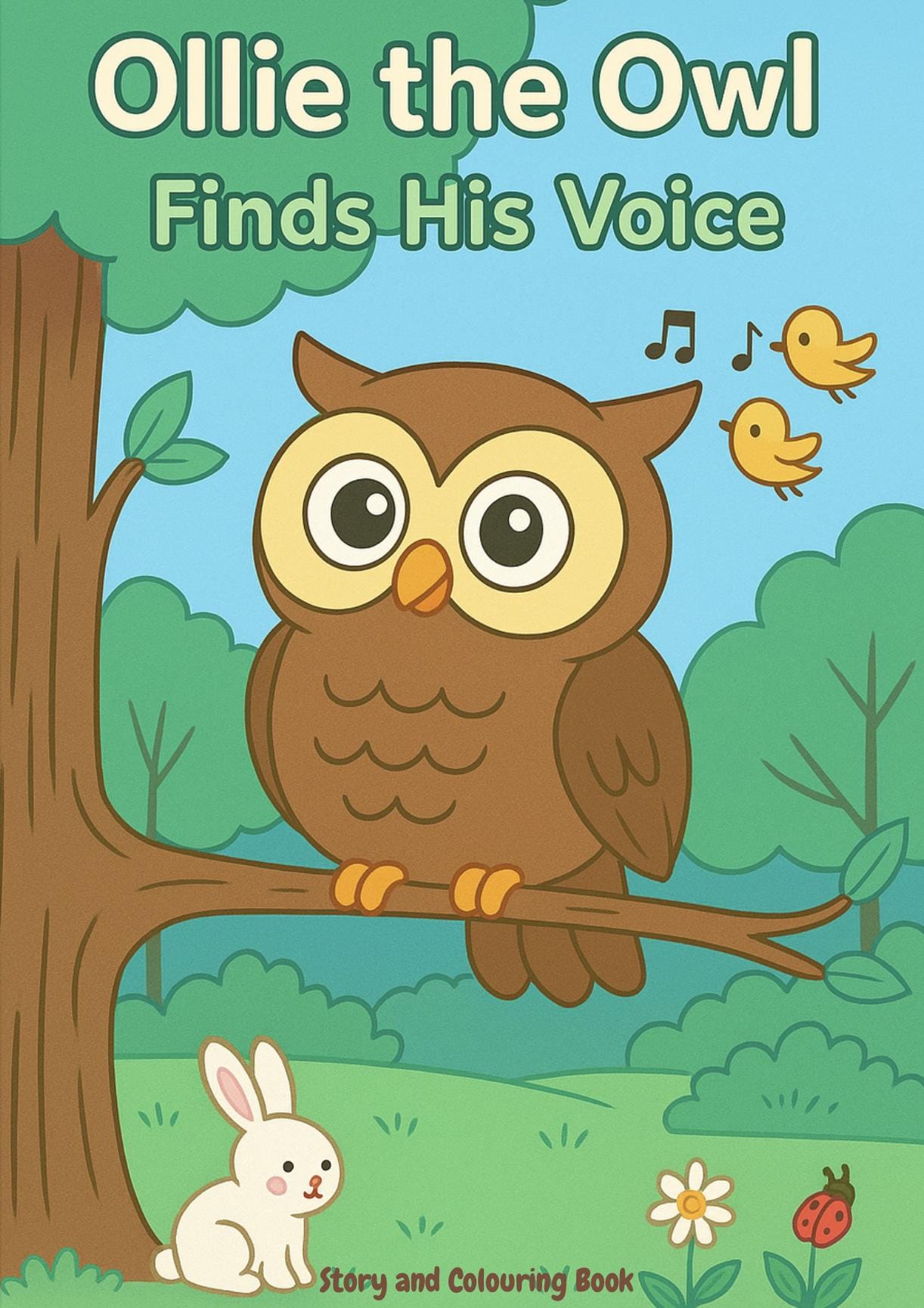 Ollie the Owl Finds His Voice | Special Needs Storybook PDF | Early Reader Kids Book with Coloring P
