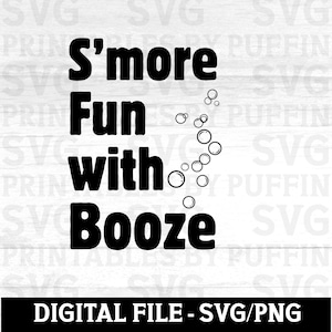 Mais diversão com bebida Camping SVG, Camping PNG, Camping JPG, Camping Clipart, arquivos para o Cricut Instant Download