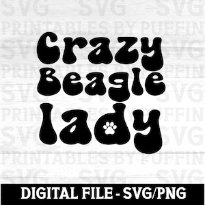 Beagle Svg, Beagle, Loca por los perros, Perros Svg, Razas de perros Svg, Mamá Beagle, Mamá perro Svg, Mamá perro Svg