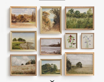 Vintage Franse landgalerij muurkunst set van tien | Vintage boerderijfoto's | AFDRUKBARE Woonkamerposters | Digitaal DOWNLOAD VAP_C10_2
