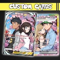 Personalized Pokemon Anniversary Card, Custom Photo Pokemon Card, Birthday Gift, Christmas Gift, Couple Gift, Holographic Card product logo