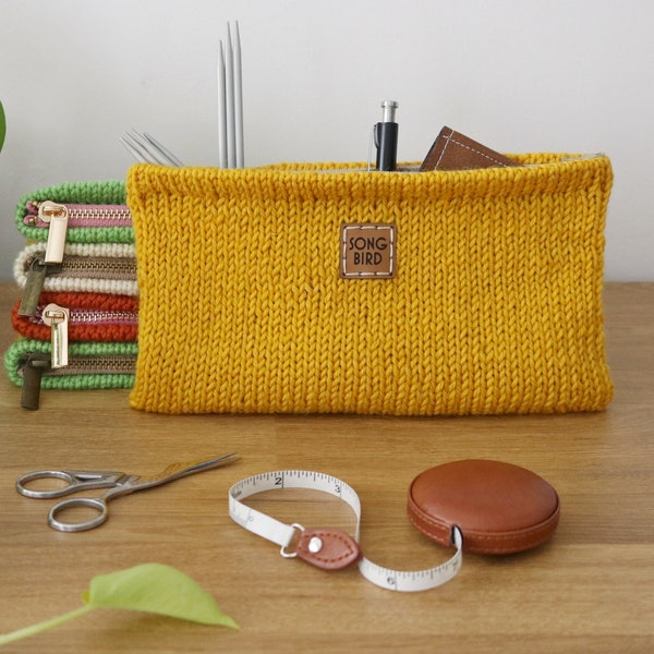 Knitted Pouch Etsy