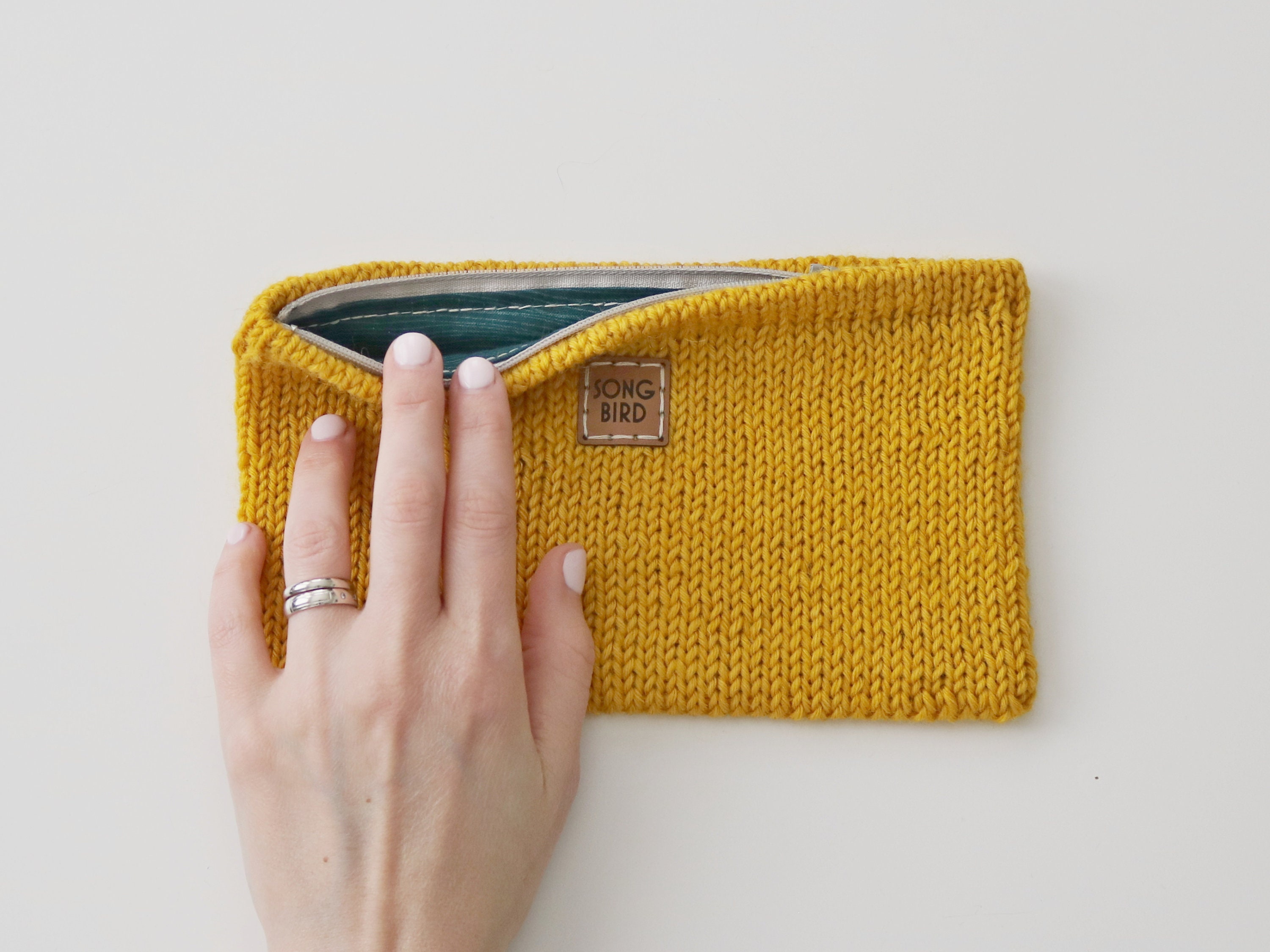 Side Zip Knit Pattern Knitting & Sewing Pattern - Knitted Zipper Pouch (PDF Pattern Only ...