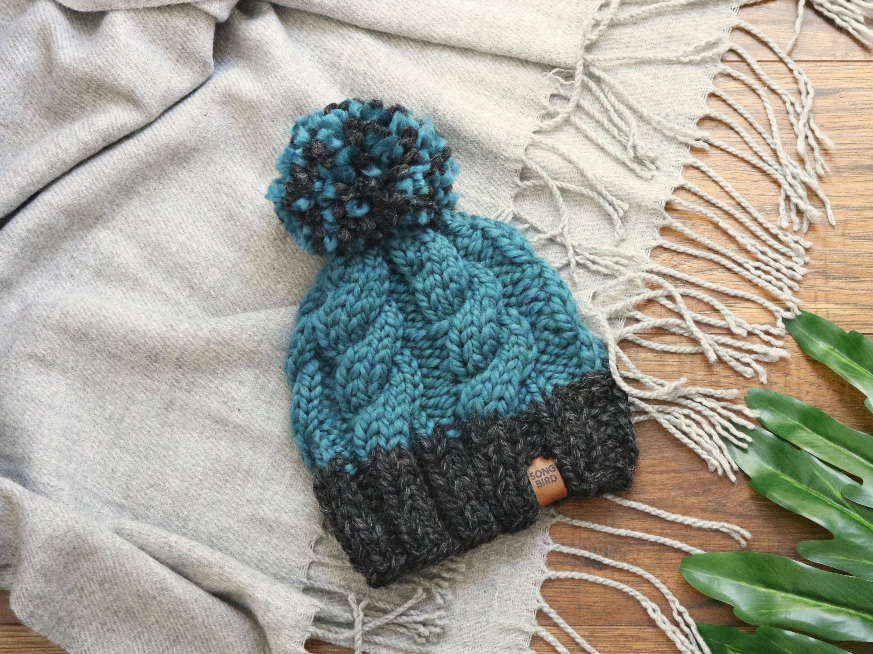 toddler cable knit hat