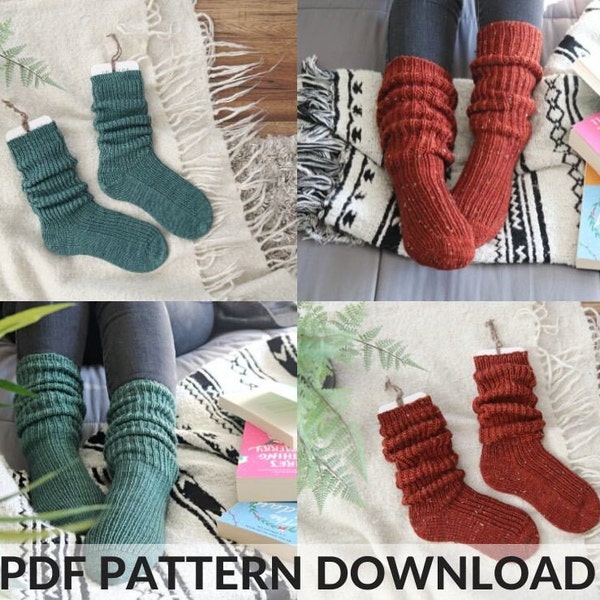Knitting Pattern - Nest Socks (PDF Pattern Only, Instant Download)