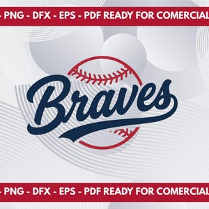 Atlanta Braves SVG Minimalist Baseball Script Design, Classic Script PNG for T-Shirts, Georgia Gameday , Retro Script Cut File for Cricut