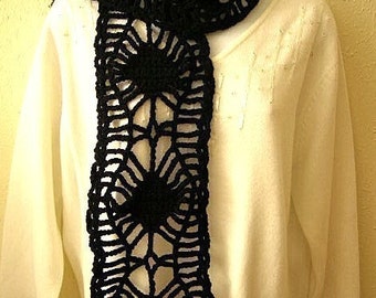 Spider Web Scarf  Crochet Pattern PDF -  permission to sell what you make on all my patterns