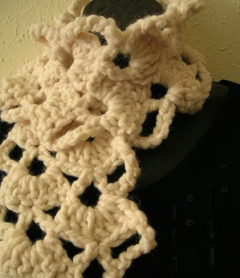 Lacy Scarf and Neckwarmer no.2 Crochet Pattern PDF permission to sell what you make image 4