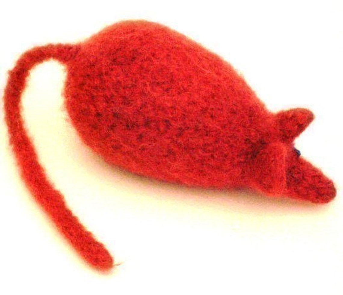 Felted Mouse Cat Toy Crochet Pattern PDF EASY Permission to Etsy UK