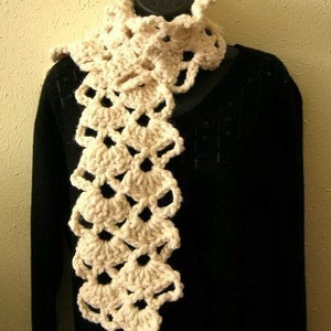 Lacy Scarf and Neckwarmer no.2 Crochet Pattern PDF permission to sell what you make image 1