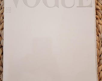 VOGUE Italy Cover White Vogue / April 2020. - Etsy