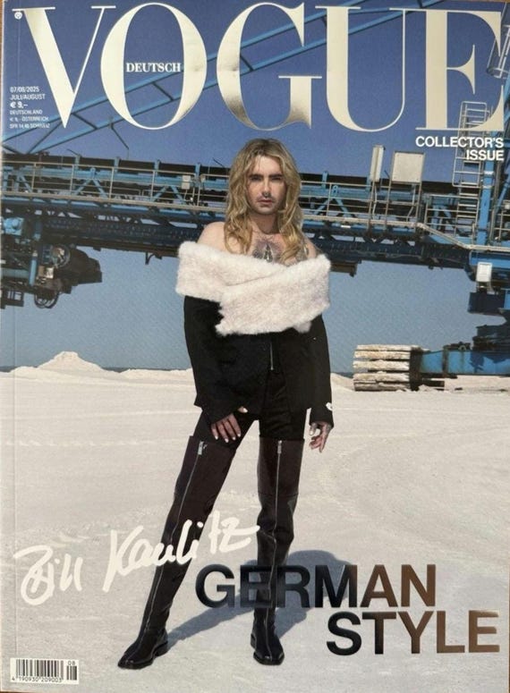 VOGUE Magazine Cover Bill Kaulitz July 2025. Deutsch/ Collector's