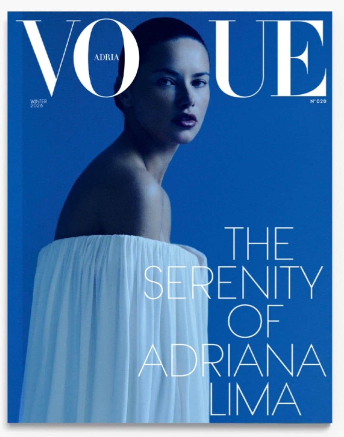 VOGE表紙キャンバスプリントアート VOGUE Adria Winter 2026.表紙はアドリアナ・リマ/雑誌は新しい - Etsy