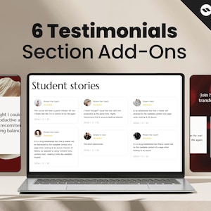 Showit Testimonials Add-Ons, Website Canvas Bundle