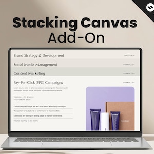 Showit Stacking Canvas Add-On, Website Template
