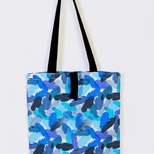 Tote Bag with pocket, foldable Cotton Tote Bag, Womens Tote bag, Printed tote bag,Canvas Bag, shopping Bag, tote bag with waterproof lining,