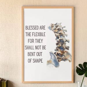 Chiropractic Wall Art Chiropractic Poster Chiropractor Gift Medical Art Printable Wall Art Medical Office Wall Art Human Anatomy