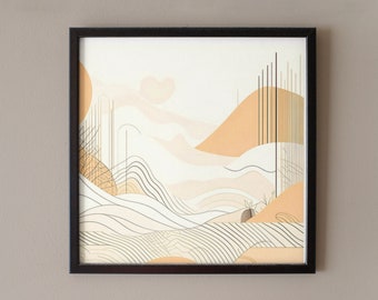 Japandi Art Japandi Wall Art Japandi Decor Digital Print Downloadable Art Print Minimalist Art Print Minimalist Wall Decor