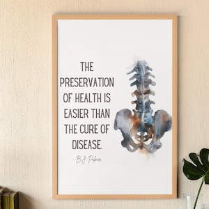 Chiropractic Wall Art Chiropractic Poster Chiropractor Gift Medical Art Printable Wall Art Medical Office Wall Art Human Anatomy