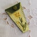 hand embroidered scissors keeper, wool felt sewing accessory, gift for hand sewer, travel accessory