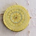 wool felt round needle book, sewing and craft room accessory, needle and pin keeper, gift for hand sewer
