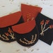 merino wool felt pouches, travel accessory for hand sewer, purse accessory, craft and sewing organizer