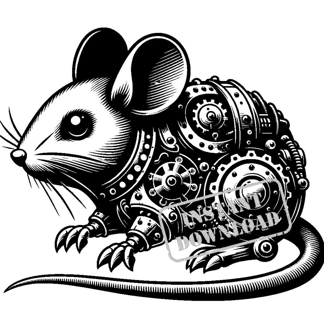 Mouse in Steampunk Style SVG Bundle - Etsy