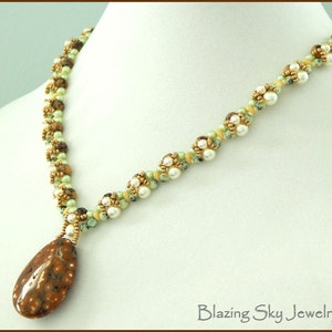 Beading Tutorial Marilyn Necklace - Beading Pattern, PDF Instant Download