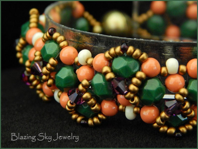 Beading Tutorial Victoria Bracelet Beading Pattern PDF Etsy